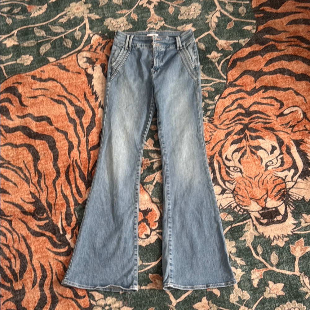 Frame Denim Light Blue Flare Jeans